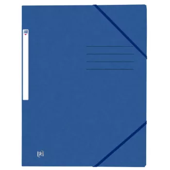 Hamelin TOP FILE+ Corner Elasticated Folder A4 3 Flaps Blue 400116324