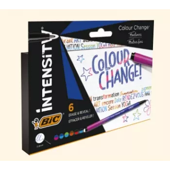 BIC Fineliner Intensity 0.4 mm Assorted Colours 6 Pack