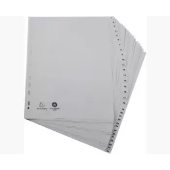 Exacompta 2931E A4 Maxi Index Dividers 1-31, Grey