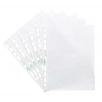 Exacompta Forever A5 Punched Pockets 50 Pack Transparent Grained 0.06 mm