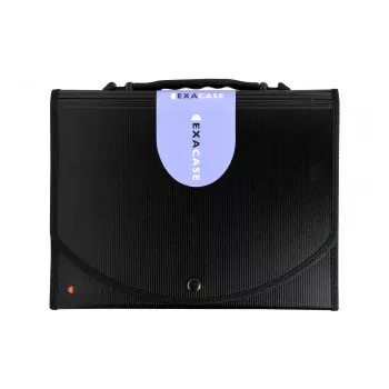 Exacompta 55934E Polypropylene Document Folder A4 Black 25 mm Capacity Elastic Band