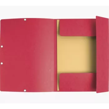 Exacompta Filing Folder A4 3 Flaps Cardboard Red 55405E