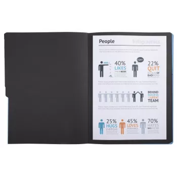 Exacompta Expanding File Folder 7 Compartments Grey Colorspan Cardboard Blank Tabs A4