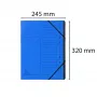 Exacompta Document Organizer 12 Compartments Blue Cardboard
