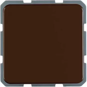 Hager WWS1111BR SCHUKO Socket with Hinged Lid, Surface-Mounted, IP44, Brown