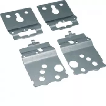 Hager FZ803B 19-Inch 3U Mounting Plate for universZ Rack Systems, Metallic Grey
