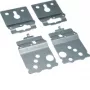 Hager FZ803B 19-Inch 3U Mounting Plate for universZ Rack Systems, Metallic Grey