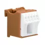 Hager KN06P 6-Pole Terminal Block 63A 230V Brown