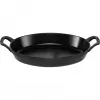 Staub Oval Cast Iron Dish 28 cm Black