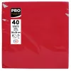 PROnappe Red Paper Napkins 2-Ply 19 x 19 cm 40-Pack