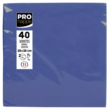PROnappe Napkins Navy Blue 2-Ply 19.0 x 19.0 cm 40 pcs