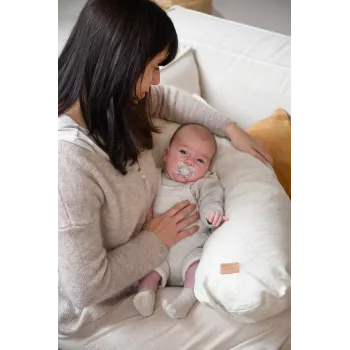 Beaba Big Flopsy Maternity and Nursing Pillow Linen Natural