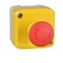 APC XALK178F Emergency Stop Push Button Station, 40 mm Mushroom Head, Red/Yellow, IP69K, Polycarbonate, 600 V