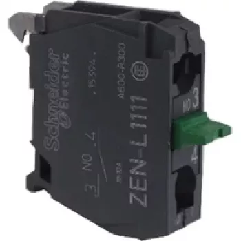 Schneider Electric ZENL1111 Harmony XALD/XALK Empty Control Station Enclosure, 1 Cut-out, Polycarbonate, Light Grey/Yellow, IP66/IP67/IP69/IP69K