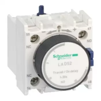 APC Schneider Electric LADS2 Auxiliary Contact Block, 2 NO, Screw Clamp, White