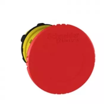 Schneider Electric ZB5AS844 Emergency Stop Push Button, 40 mm Mushroom Head, Red, Plastic, IP69K