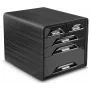 CEP Office Solution Smoove Desk Drawer Box DIN A4 Black 5 Drawers