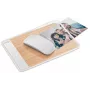 CEP Office Solution Ergo Mouse Pad with Wrist Rest, White/Beech, 250 x 200 x 20 mm