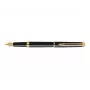 WATERMAN Hemisphere Essential Fountain Pen - Fine Nib - Brushed Stainless Steel