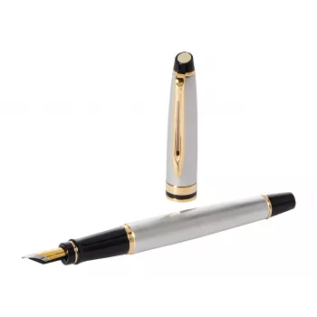 WATERMAN Expert Fountain Pen - Metallic Blue - Medium Nib