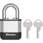 Master Lock Elite 45mm Laminated Padlock with 25mm Shackle, 5-Pin Cylinder, Silver/Grey