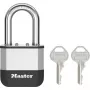 Master Lock Elite 52mm Solid Brass Padlock with 38mm Hardened Steel Shackle, 5-Pin Cylinder, Keyed Different, 2 Keys Included