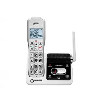 Geemarc AmpliDECT 595 ULE Cordless Phone with Answering Machine, White