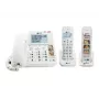 Geemarc Pack SENIOR 295 Corded and Cordless Senior Telephone with Answering Machine, Photo Keys, Cordless Handset with Illuminated Display, White