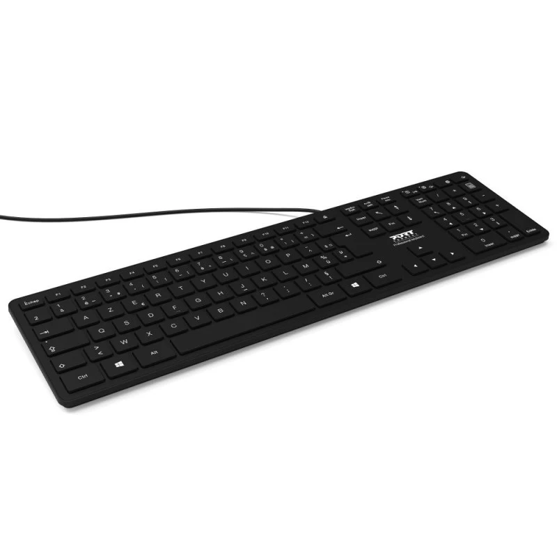 PORT Designs PORT Connect Keyboard - USB, USB-C - French AZERTY Layout - Black