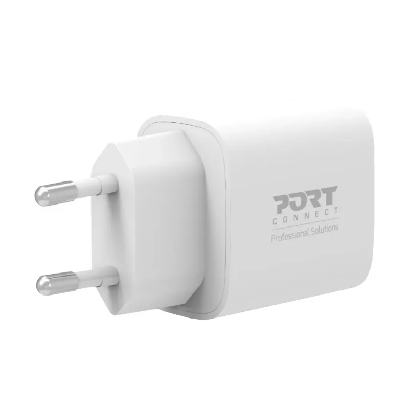 PORT Designs PORT Connect Wall Charger 20W USB-C PD with Carrying Pouch White