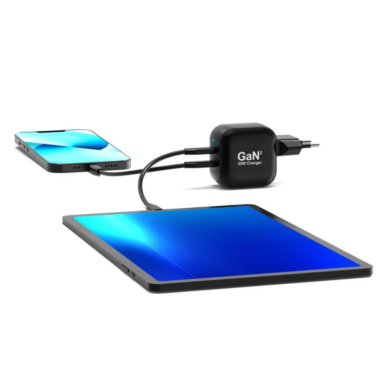 PORT Designs Wall Charger Type C PD 35W GaN+ CtoC Cable 2M - EU