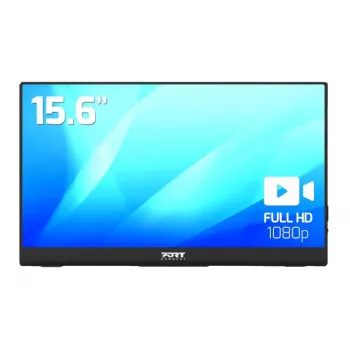 PORT Designs PORT Connect 15.6 inch Portable IPS Monitor - Full HD 1920x1080 - USB-C & Mini HDMI