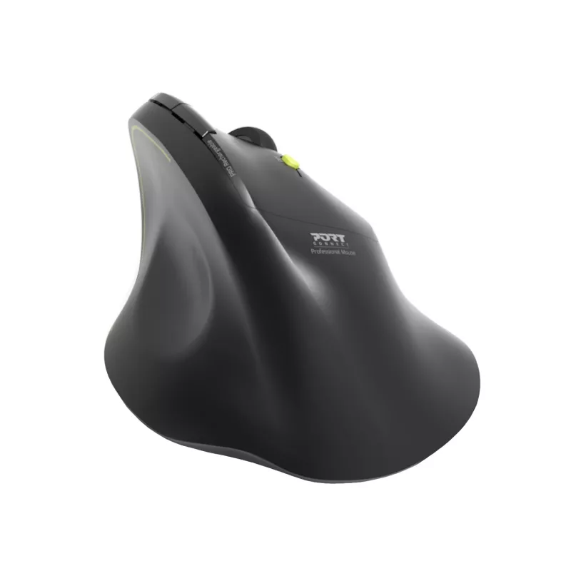 PORT Designs ERGO 2.4 GHz Wireless Bluetooth Rechargeable Mouse - 1600 DPI
