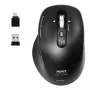 PORT Designs PORT Connect Professional BUSINESS Rechargeable Wireless Mouse - Optical - 6 Buttons - 2.4 GHz, Bluetooth - USB Receiver - Black