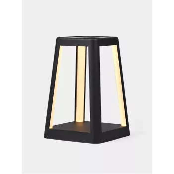 LEXON Lantern LED Lamp with Wireless Charger Black LH94N