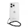 Guess GUHCP13LKPSBK Black Pearl Hard Case for Apple iPhone 13 Pro / 13 6.1 inch Transparent