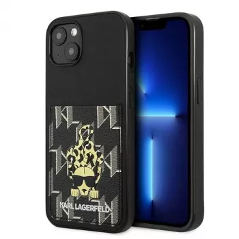 Karl Lagerfeld KF001284 Karlimals Cardslot Hard Case for iPhone 13/14/15 6.1 inch Black