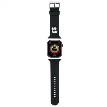 Karl Lagerfeld 3D Rubber Karl Head Watch Strap for Apple Watch 42/44/45/49mm Black