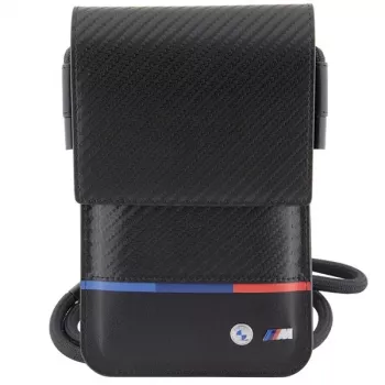 BMW Carbon Tricolor Line Wallet Bag Black