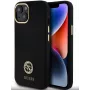 Guess GUHCP15SM4DGPK iPhone 15/14/13 6.1 inch Black Silicone Hard Case with Logo and Rhinestones 4G
