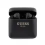Guess Printed Logo True Wireless Stereo Bluetooth Earbuds with Charging Case (Black)