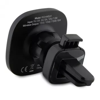 Ferrari 15W Wireless Inductive Car Charger Mount FECHMGLK for Air Vent, Black, MagSafe