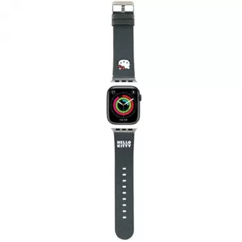 Hello Kitty HKAWMPGKHK Apple Watch Strap 38/40/41mm Black Silicone