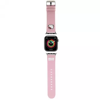 Hello Kitty HKAWMPGKHP Silicone Strap for Apple Watch 38/40/41mm Pink