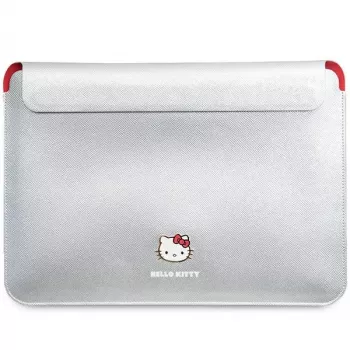 Hello Kitty Sleeve HKCS14PGHDLMS 14 inch Silver PU Metal Logo