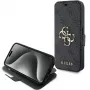 Guess GUBKP15L4GMGGR iPhone 15 Pro 6.1 inch Grey Book Case 4G Metal Logo