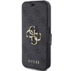 Guess GUBKP15L4GMGGR iPhone 15 Pro 6.1 inch Grey Book Case 4G Metal Logo