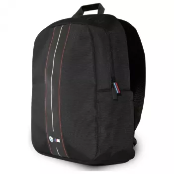 BMW M Collection Laptop Backpack 16 inch Black/Red Nylon