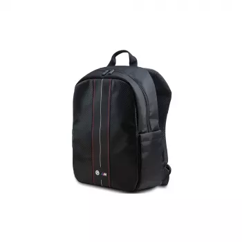 BMW Carbon Red Stripes 16 inch Laptop Backpack Black/Red