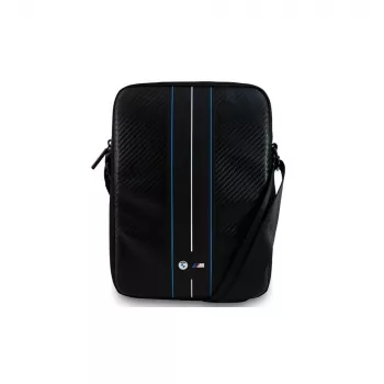 BMW M Motorsport Carbon Blue Stripes Smartphone Shoulder Bag Black
